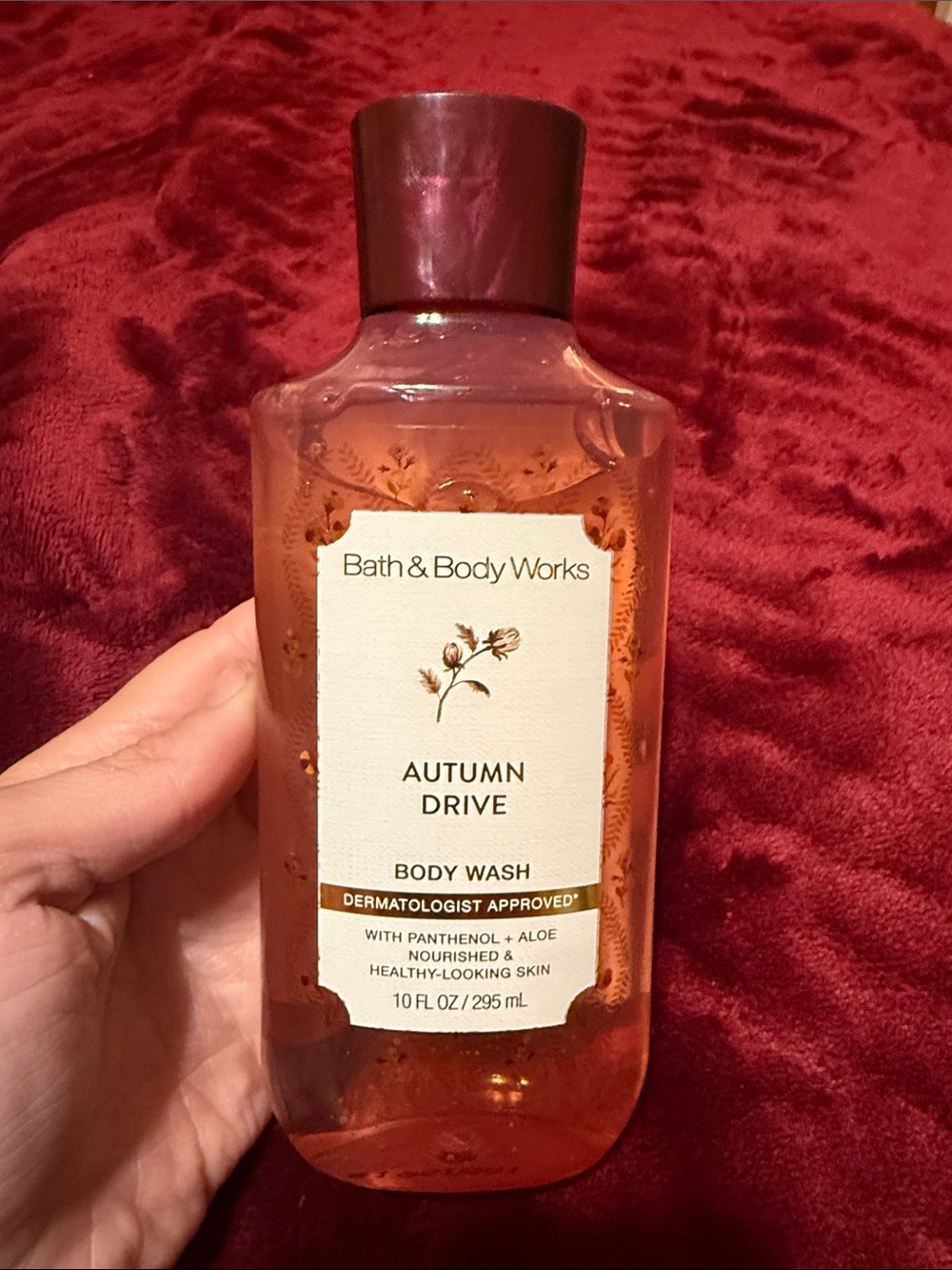 Bath & Body Works Autumn Drive Body Wash - Amber & Burgundy